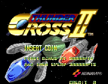 Thunder Cross II (Japan) screen shot title